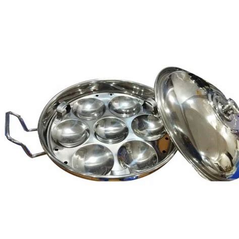 Manual Silverline Stainless Steel Idli Pot Size 26x21cm Lxb