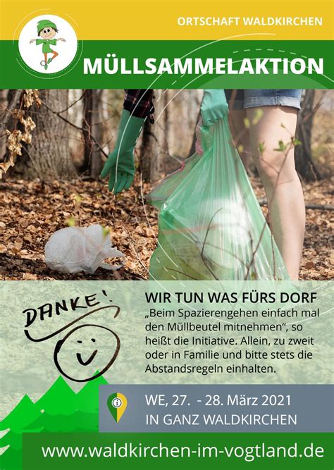 Aufruf zum Müll sammeln waldkirchen im vogtland de