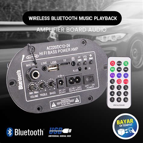 Jual Bisa COD Amplifier Board Audio Bluetooth USB Radio TF DIY