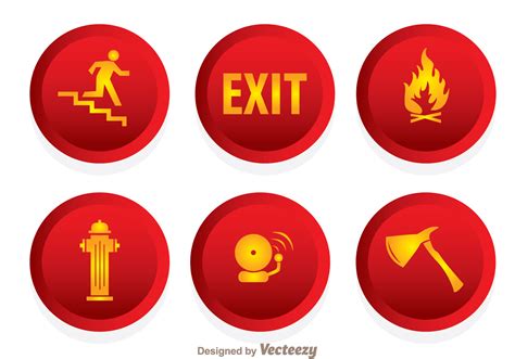 Iconos De Emergencia De Incendios Vector En Vecteezy