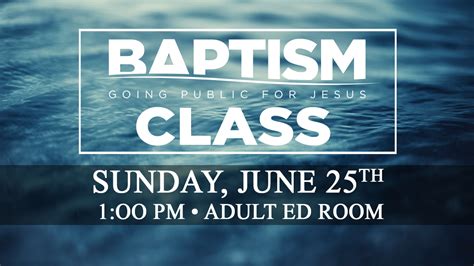 Baptism Class — Calvary Chapel Salt Lake