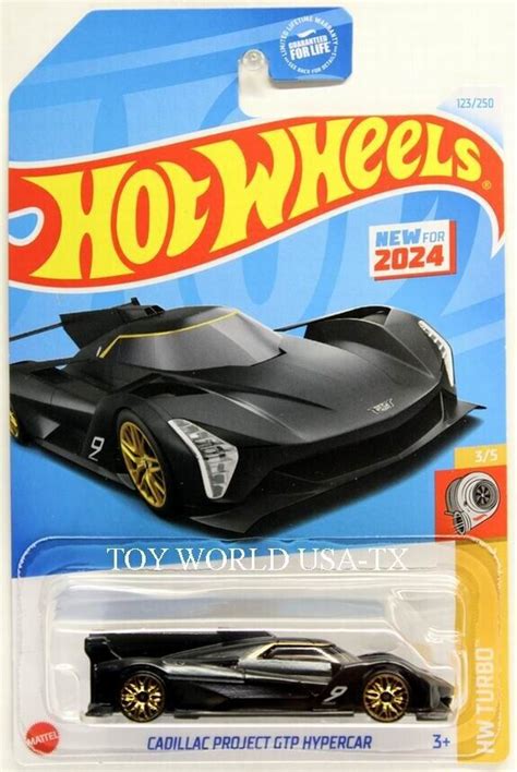 Hot Wheels Hw Turbo Cadillac Project Gtp Hypercar Black Ebay