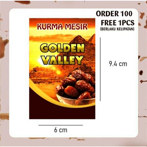 Jual Sticker Kurma Sticker Kurma Sukari Label Kurma Best Seller