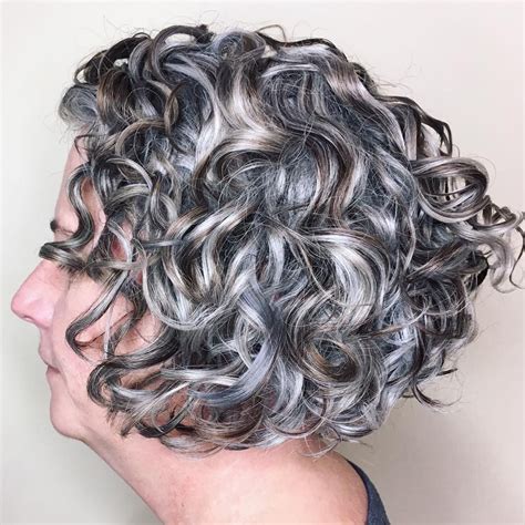 Beautiful Gray Hairstyles That Suit All Women Over Grey Curly