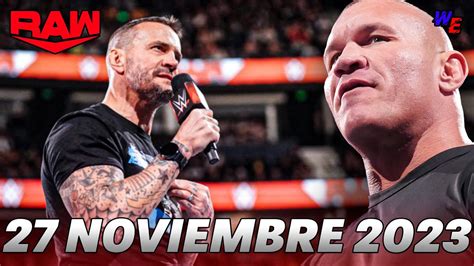 Wwe Raw Noviembre Cm Punk Regresa A Raw Luego De Casi A Os