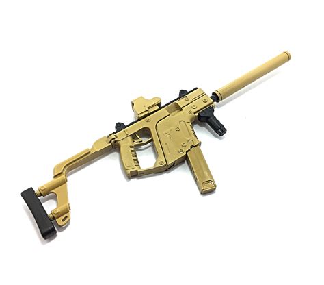 Scale Custom Made Desert Kriss Vector Submachine Gun Miniature Toy