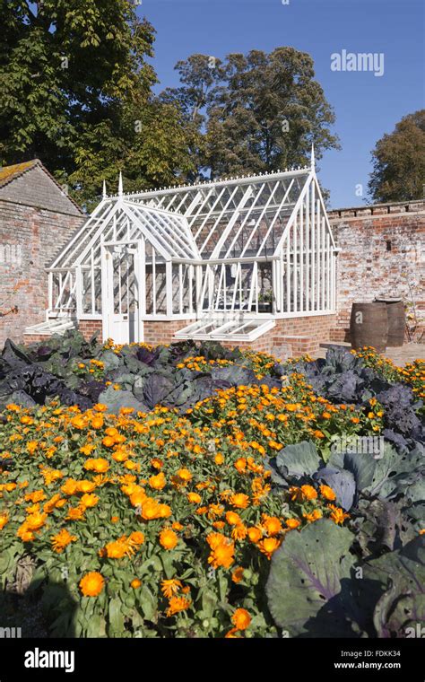 The Glasshouse In The Recreated Victorian Kitchen Garden At Avebury