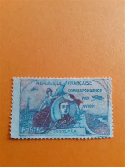 TIMBRE FRANCE POSTE aérienne vignette Guynemer NSG avec charnière EUR 2