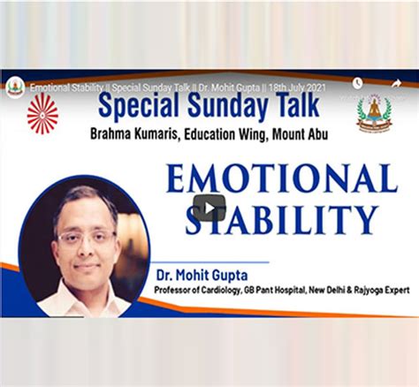 Live 18th July 2021 05pm Emotional Stability Special Sunday Talk