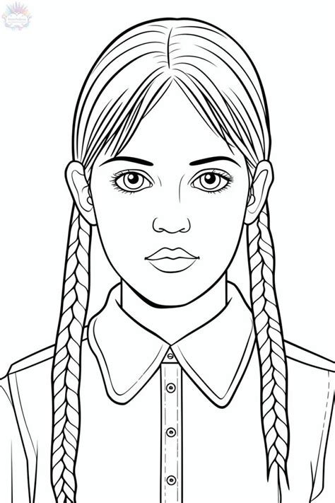 Wednesday Addams Coloring Pages 60 Free Drawings To Print