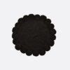 Mini Coussin Rond Pompons Noir Coussin Ethnique Finca Home