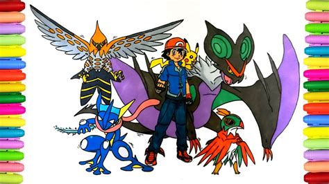 Pokemon Drawing With Colour Ash - Cartooning club how to draw ...