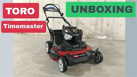 Toro Timemaster Unboxing 2021 Electric Start Toro 21200 Youtube