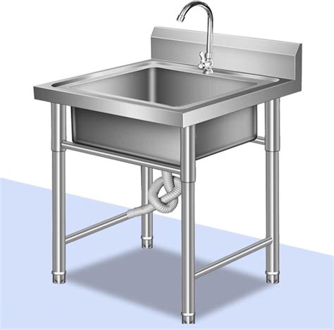 Single Bowl Kitchen Sink Outdoor Utility Sinks Stainless Steel