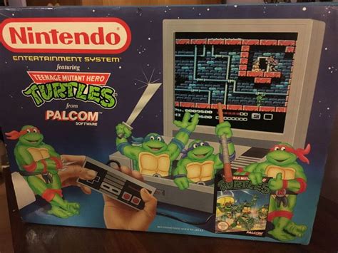 Teenage Mutant Hero Turtles Tmnt Nintendo Nes Uk Console Pack Xmas 1990