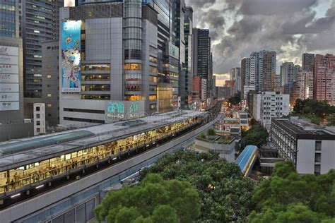 The Kwun Tong District At Aerial View Hong Kong 5 April 2022 Editorial