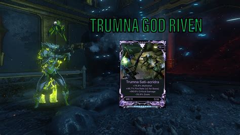 Trumna Build And Guide 2023 God Riven Review Warframe YouTube