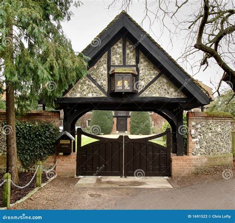 Entrance Gate To The Old Abandoned Secret Russian Military Base Stock