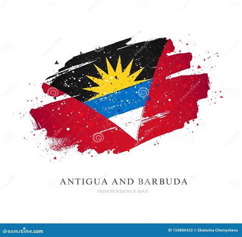 Flag Of Antigua And Barbuda Vector Illustration Stock Vector