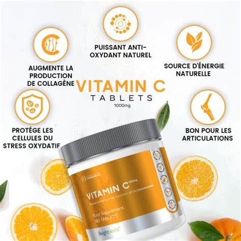 Vitamine C en comprimés Meilleure Protection WeightWorld