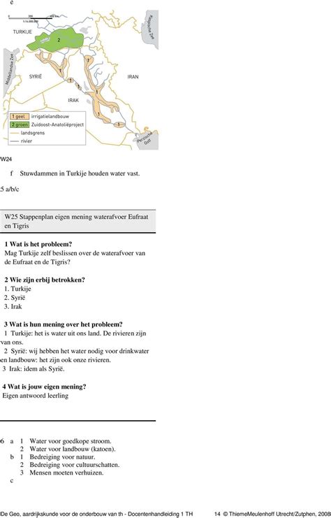De Geo Th Aardrijkskunde Voor De Onderbouw Antwoorden Hoofdstuk Ste