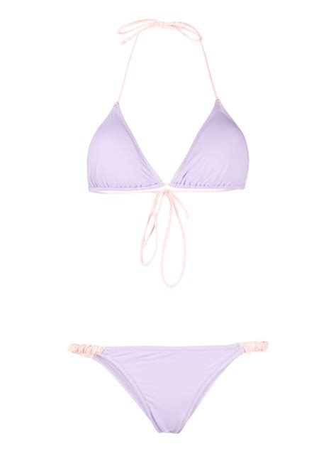 Reina Olga Bikini Con Bordes En Contraste Farfetch