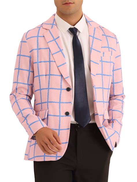 Lars Amadeus Formal Plaid Sports Coat For Men S Notch Lapel Prom