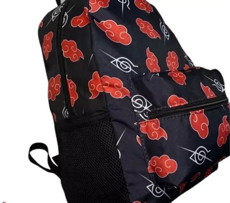 Mochila Naruto Akatsuki Juvenil Masculina Escolar Costas Parcelamento