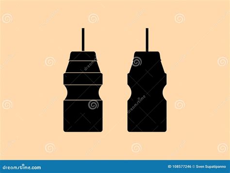 Yakult Bottle Sign Stock Vector Illustration Of Object 108577246