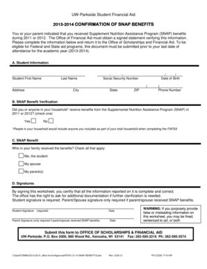 Fillable Online Helminthophobia Is Uwp Uw Parkside Student Financial