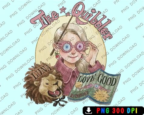 Luna Lovegood the Quibbler Clipart Luna Lovegood the Quibbler - Etsy