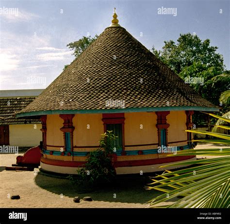 A Hindu temple in Kerala India with classical Kerala Architecture Stock ...