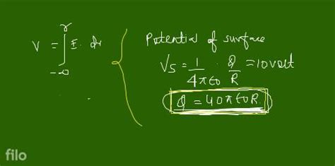 Drops Of Same Size Are Charged To A Potential Of V Each If They C