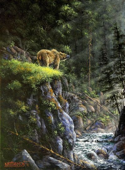 Alaskan Brown Acrylic On Canvas In Critters Wildlife And Birds