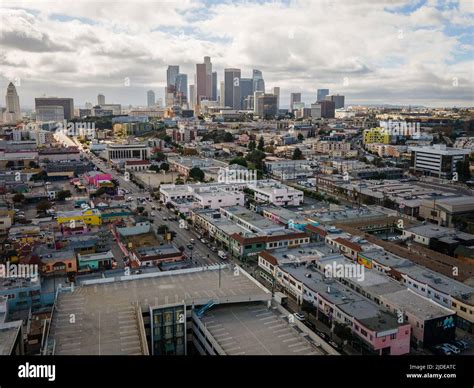 Aerial Los Angeles California Usa Stock Photo Alamy