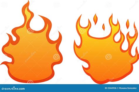 2 Fire Flames Stock Vector Illustration Of Flames Explode 2344936