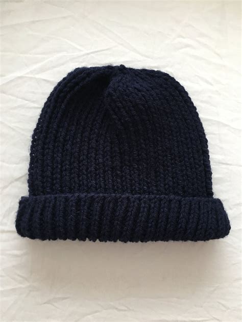 KNITTING PATTERN Ribbed Men's Hat Instant Download PDF - Etsy