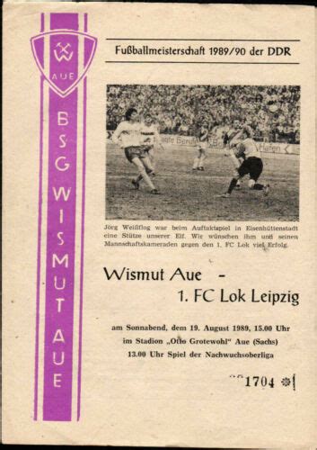 Ol Bsg Wismut Aue Fc Lok Leipzig Ebay