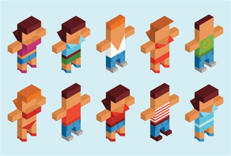 Cube Characters Stock Illustration - Download Image Now - iStock