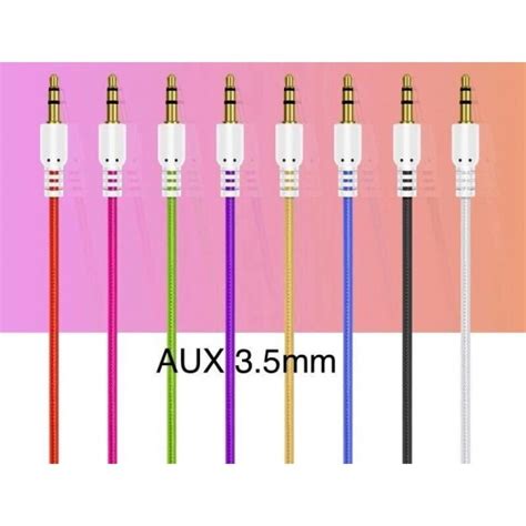 Crystal Aux Jack To Jack 35 Cables 8 Colours