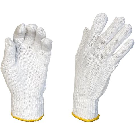 Polycotton Knit Gloves Large White Carton Of 300 Pairs OfficeMax NZ