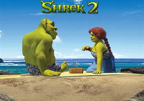 Love On The Beach Fiona Beach Movie Shrek Picnic Hd Wallpaper