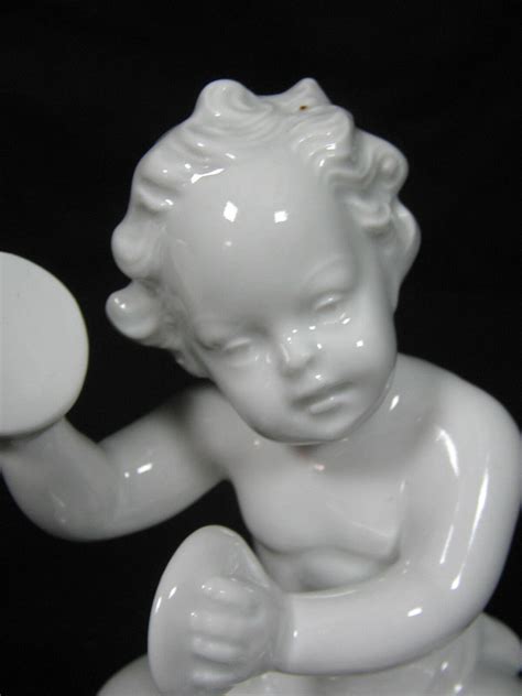 Alte Wallendorf Porzellanfigur Putte Engel Putto Porzellan Figur Figure