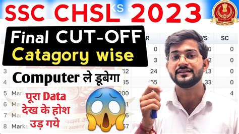 SSC CHSL 2023 Mains Cutoff Computer ल डब SSC CHSL Tier 2