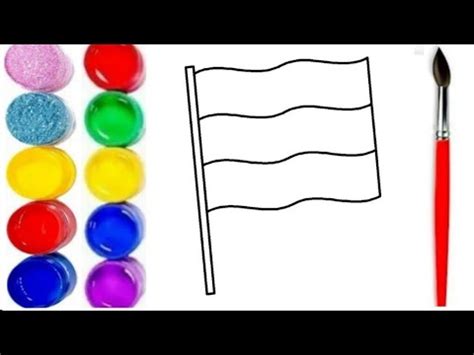 как можно нарисовать флаг | Drawing for children 🏳️🏴🚩🏁 - YouTube