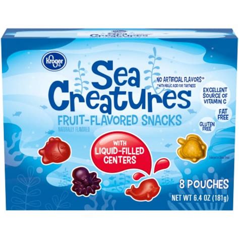 Kroger® Sea Creatures Fruit-Flavored Snacks, 8 ct / 0.8 oz - Kroger