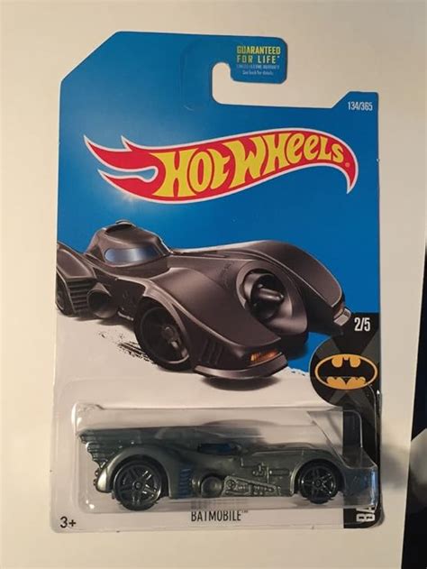 Amazon Hot Wheels 2017 Batman Batmobile 1989 Movie 134 365 Gray Toys Games