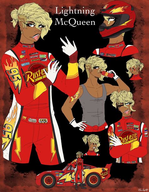 Human Lightning Mcqueen X Mater - Draw-level