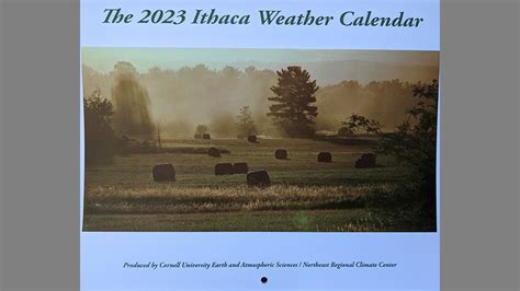 The 2023 edition of the Ithaca Weather Calendar is available to order ...