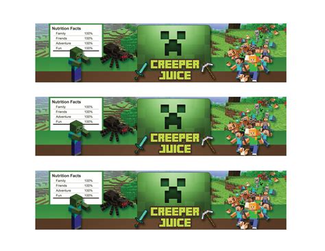 Minecraft party, Minecraft party printables, Minecraft party decorations